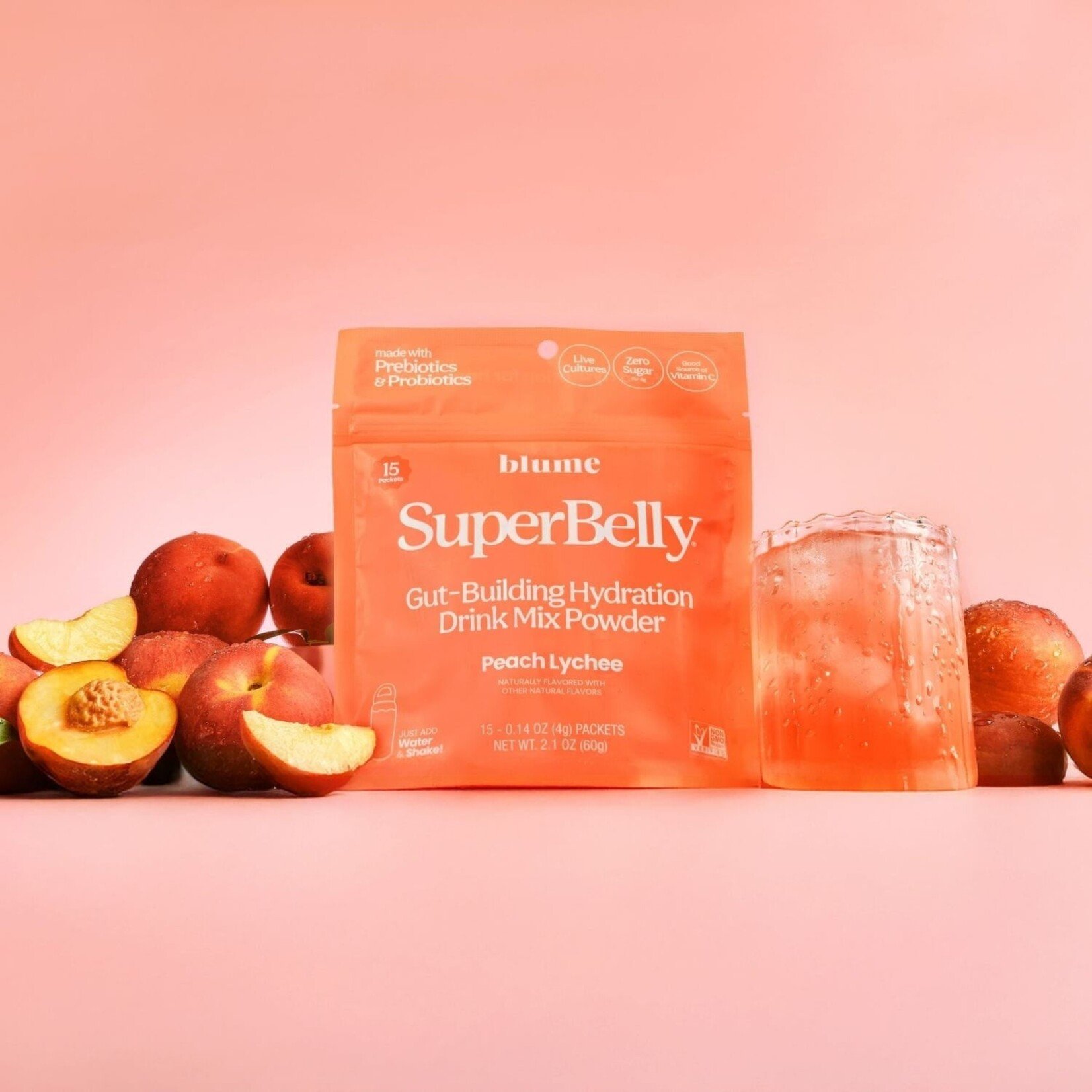 Blume Pourde digestive hydratante - Peche Lychee