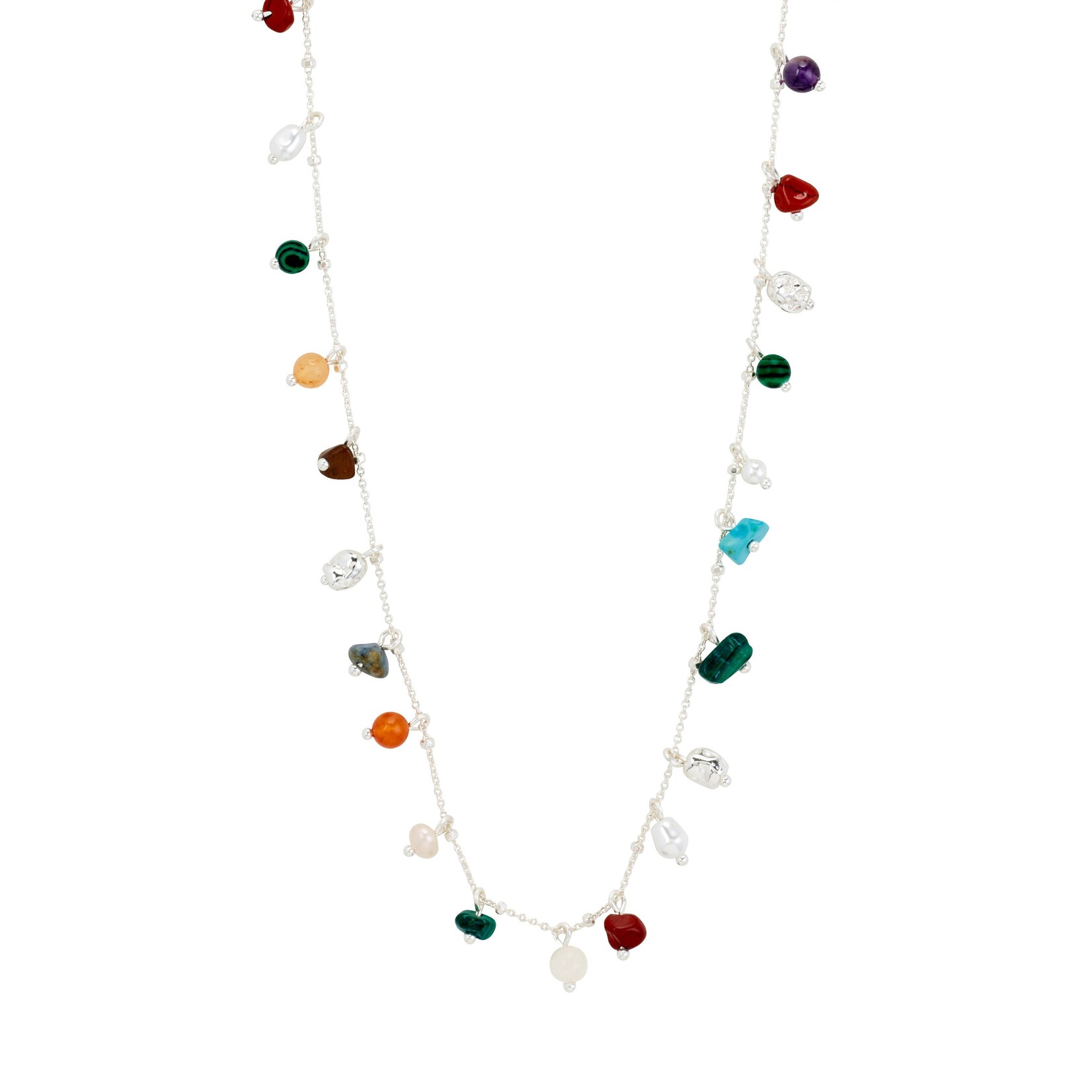 Pilgrim Between Collier Recyclé - Silver Plated