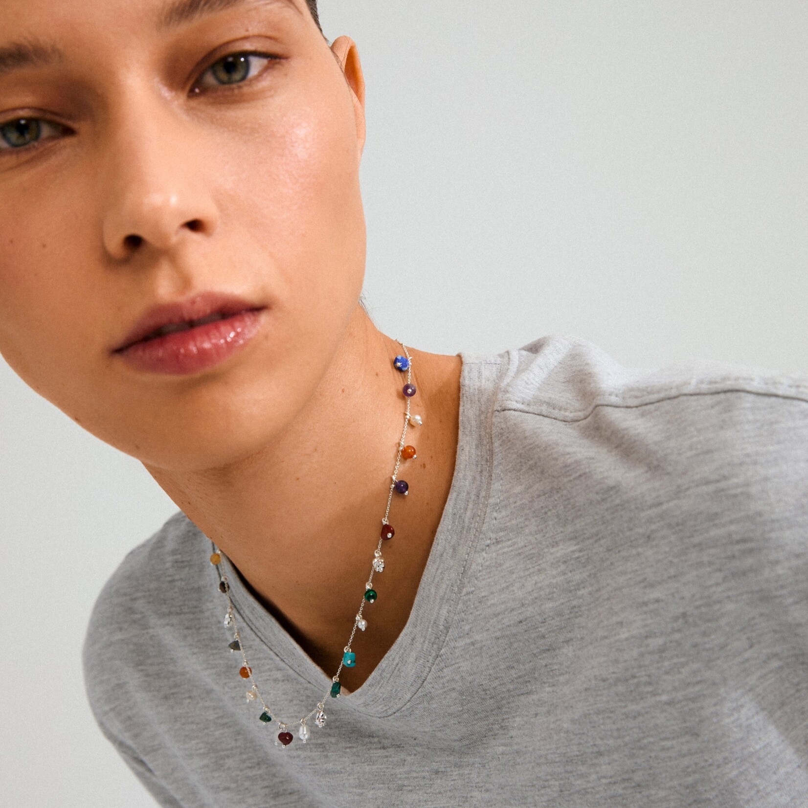 Pilgrim Between Collier Recyclé - Silver Plated