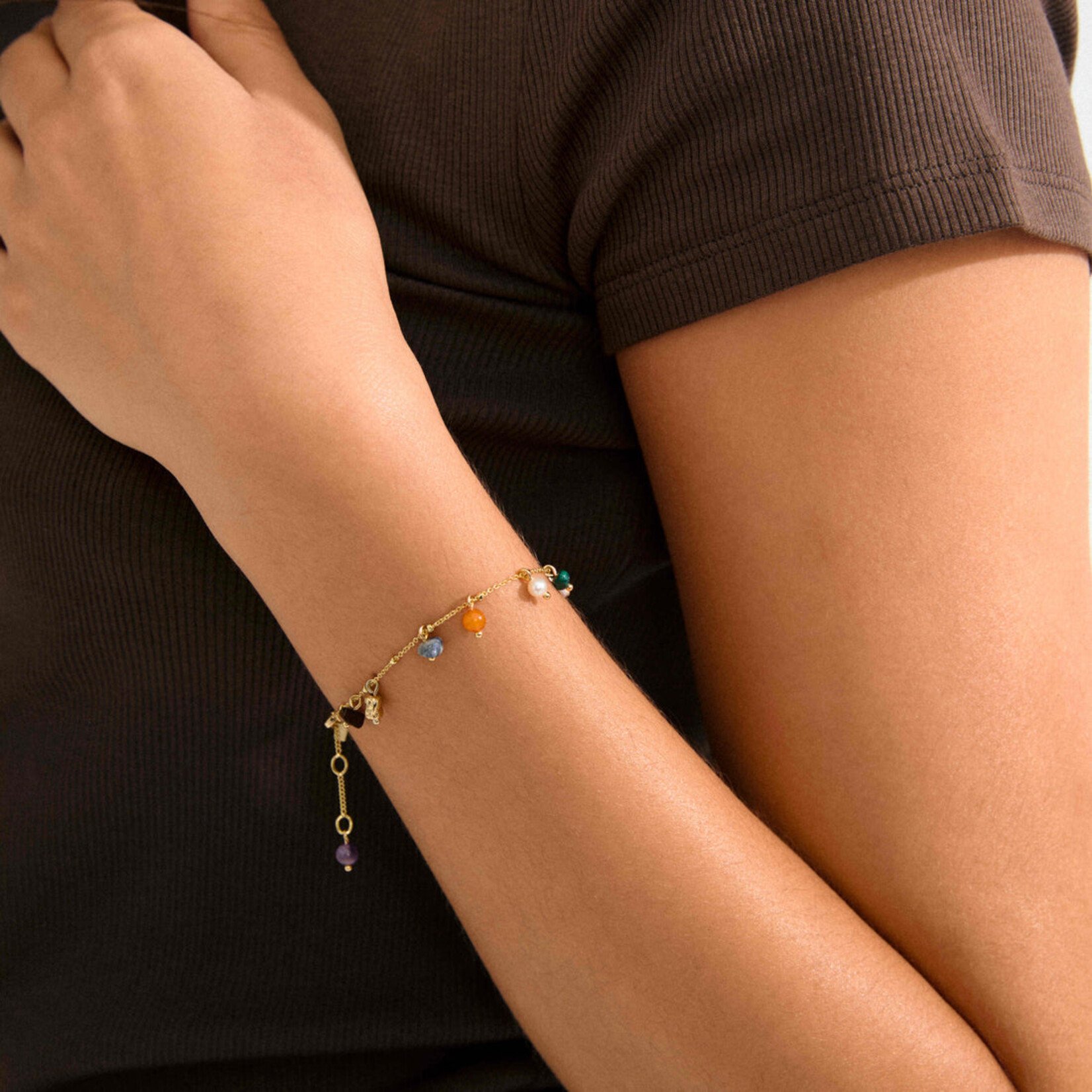 Pilgrim Between Bracelet Recyclé - Gold Plated