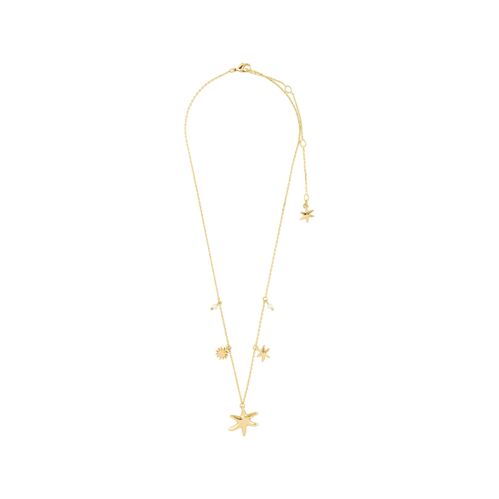 Pilgrim Prism Collier Recyclé - Gold Plated