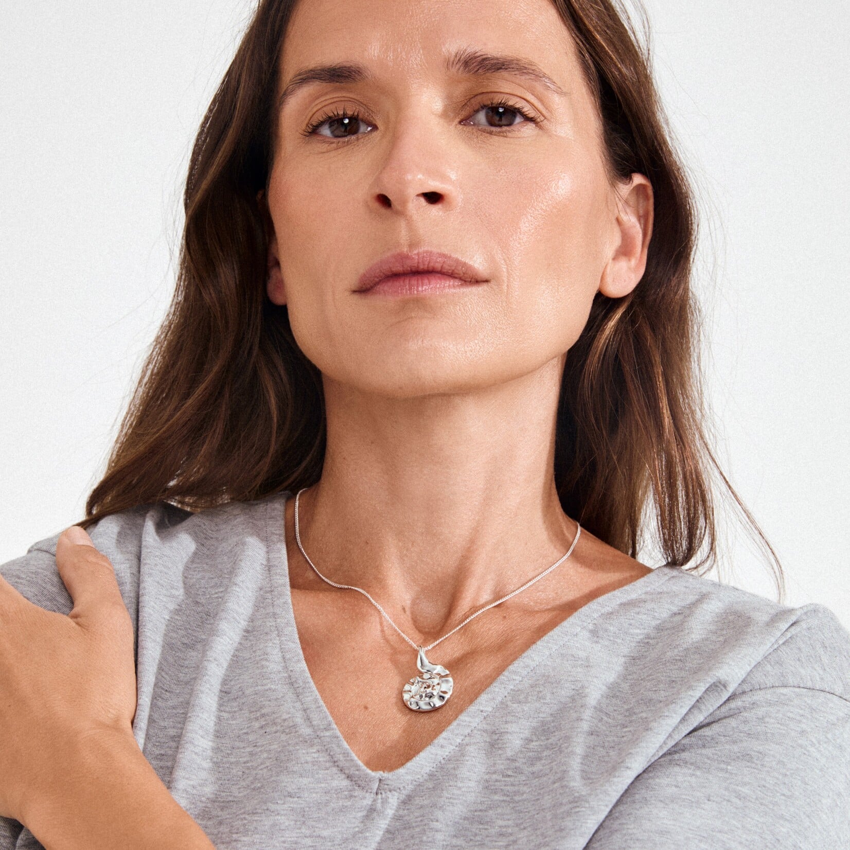 Pilgrim Haze Collier Recyclé - Silver Plated