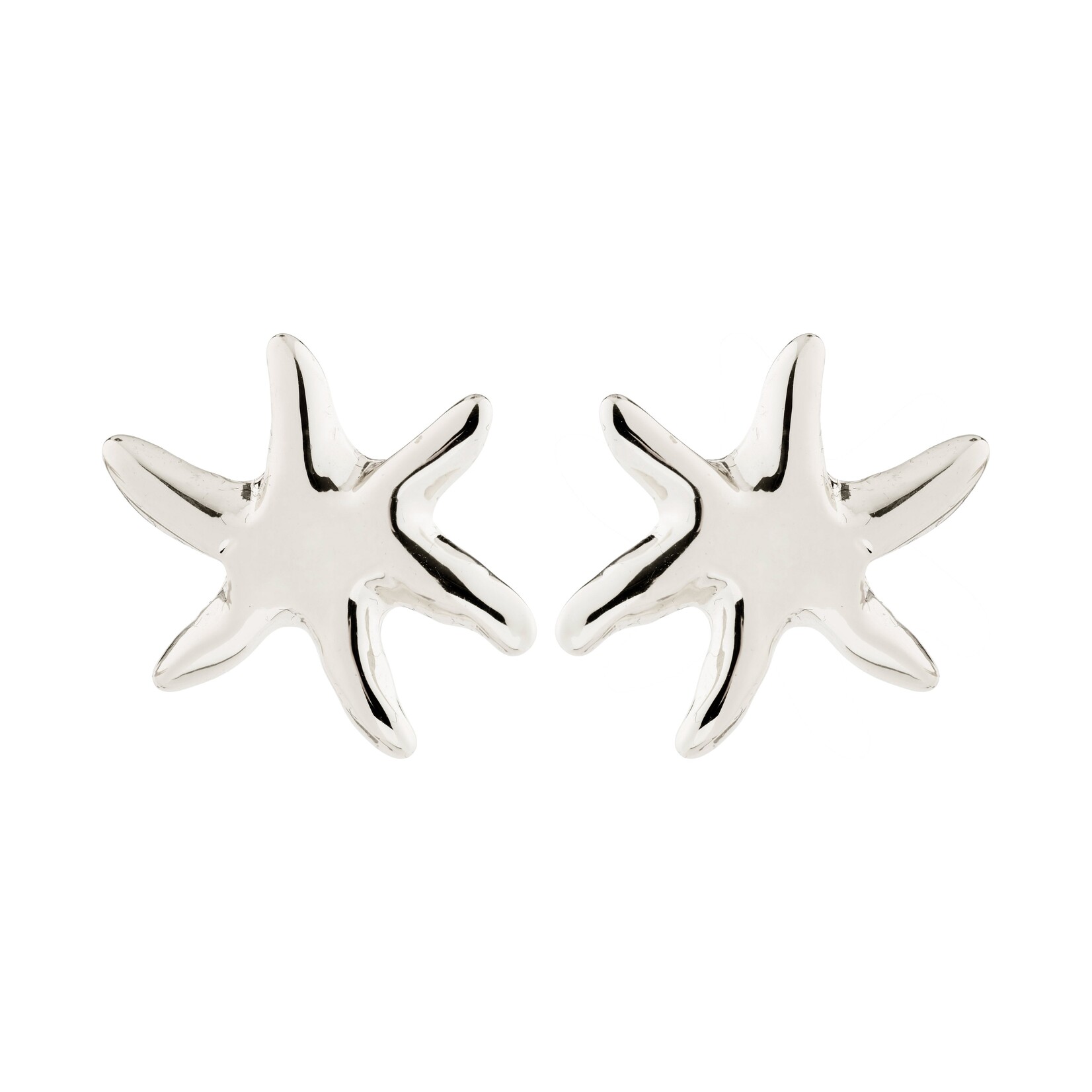 Pilgrim Prism Boucles D'oreilles Recyclé - Silver Plated