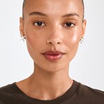 Pilgrim Prism Boucles D'oreilles Recyclé - Silver Plated