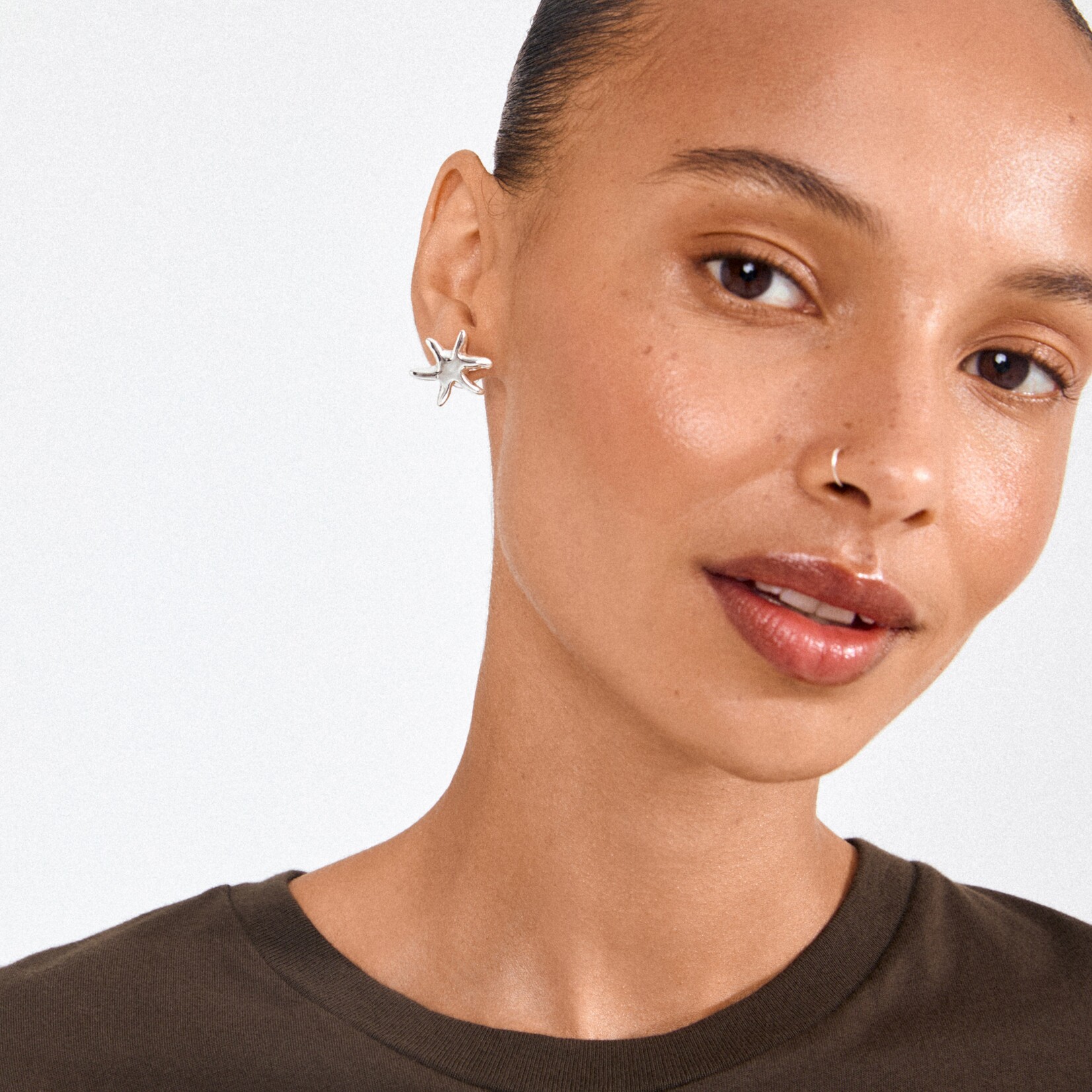 Pilgrim Prism Boucles D'oreilles Recyclé - Silver Plated