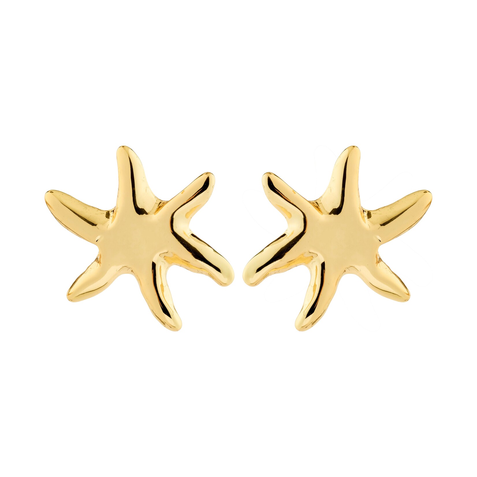 Pilgrim Prism Boucles D'oreilles Recyclé - Gold Plated