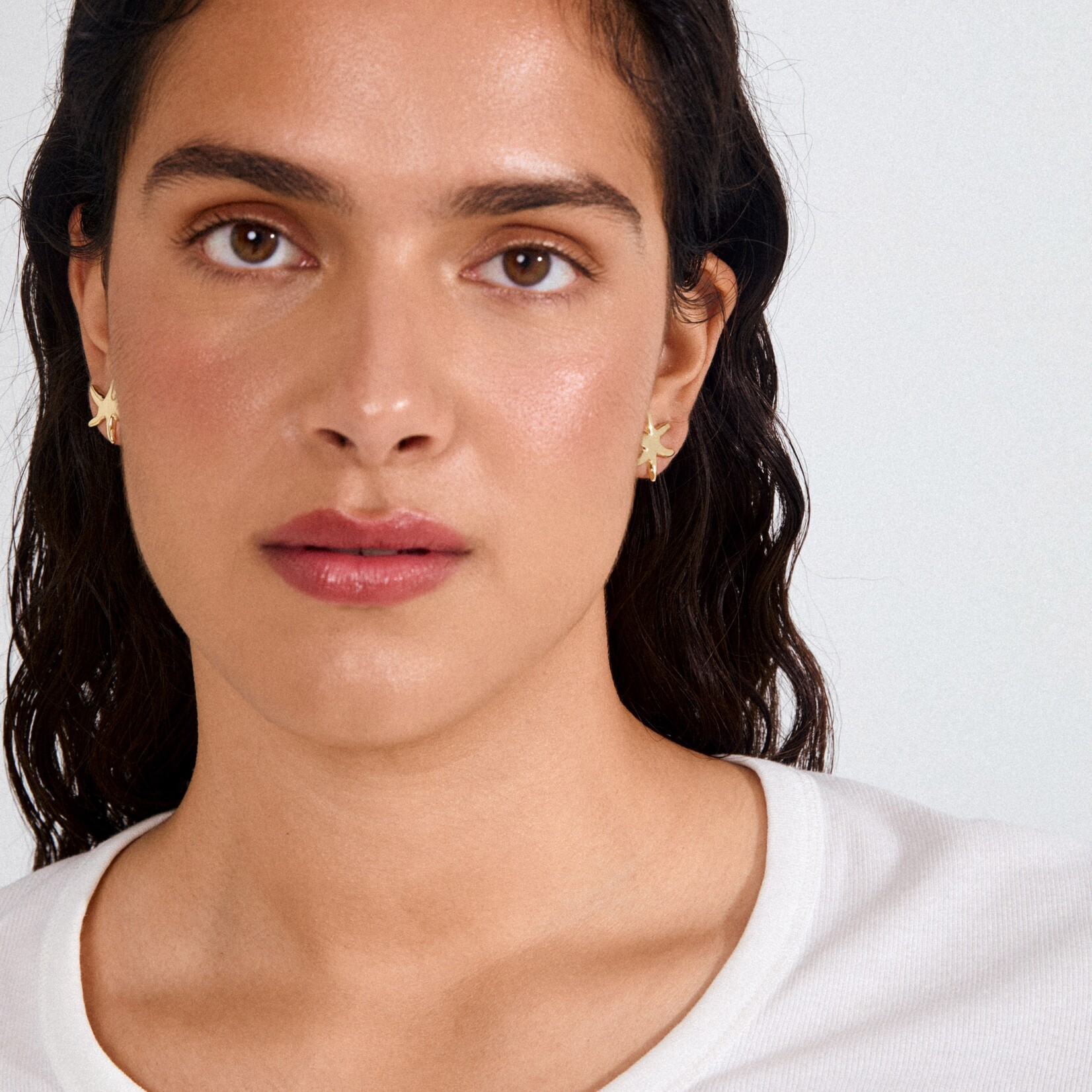 Pilgrim Prism Boucles D'oreilles Recyclé - Gold Plated