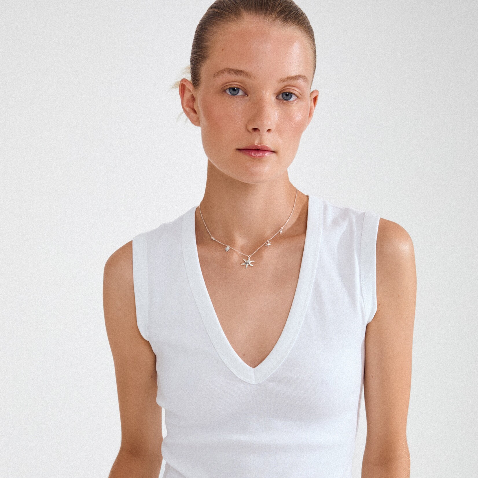 Pilgrim Prism Collier Recyclé - Silver Plated