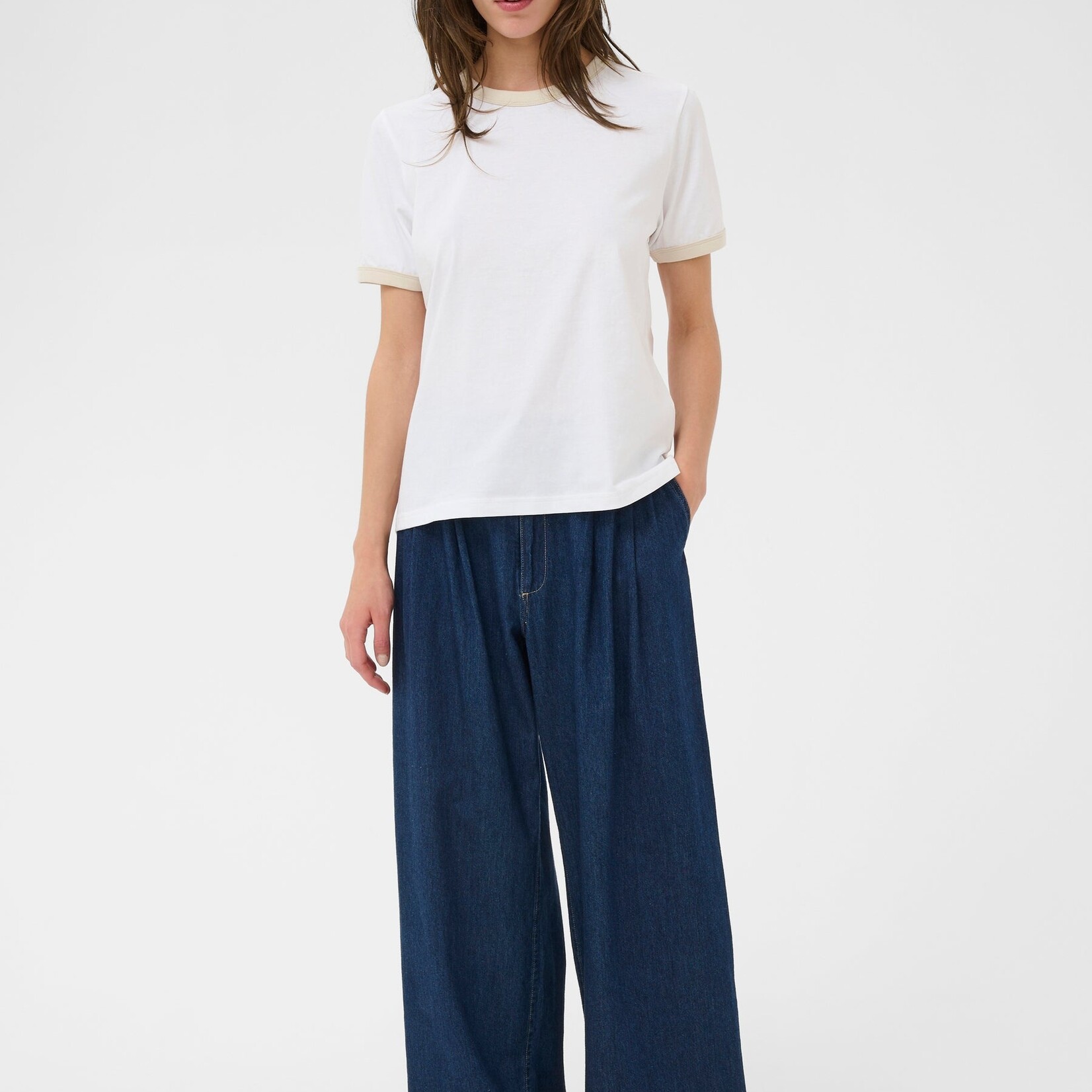 Part Two T-Shirt Angelita - White/Oatmeal