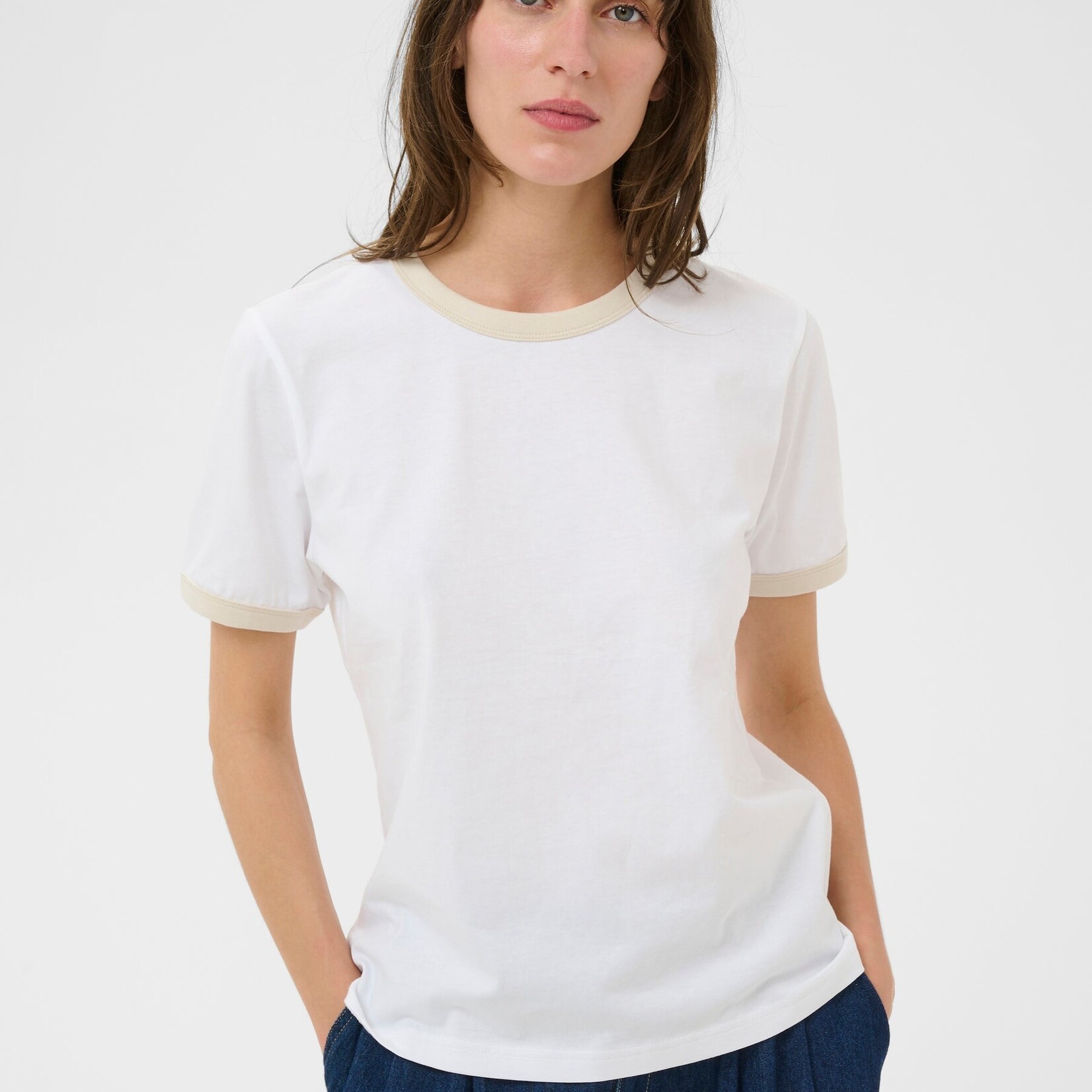 Part Two T-Shirt Angelita - White/Oatmeal