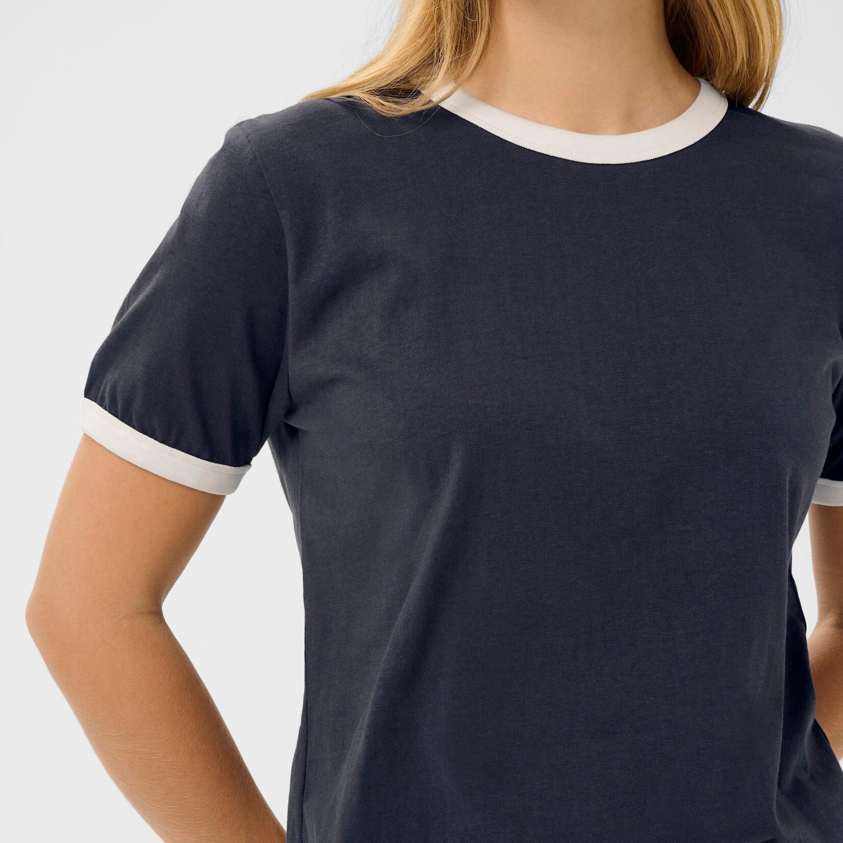 Part Two T-Shirt Angelita - Navy/Whisper White