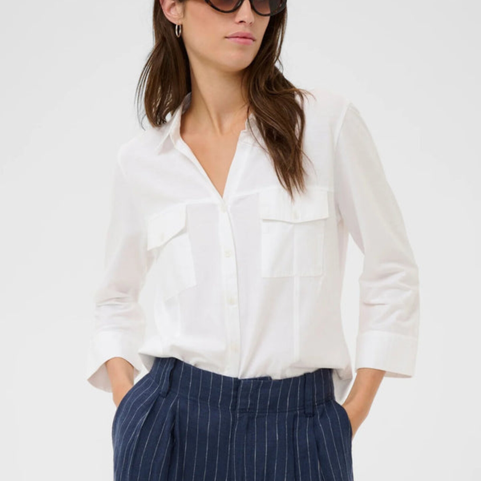 Part Two Chemise Anise - Bright White