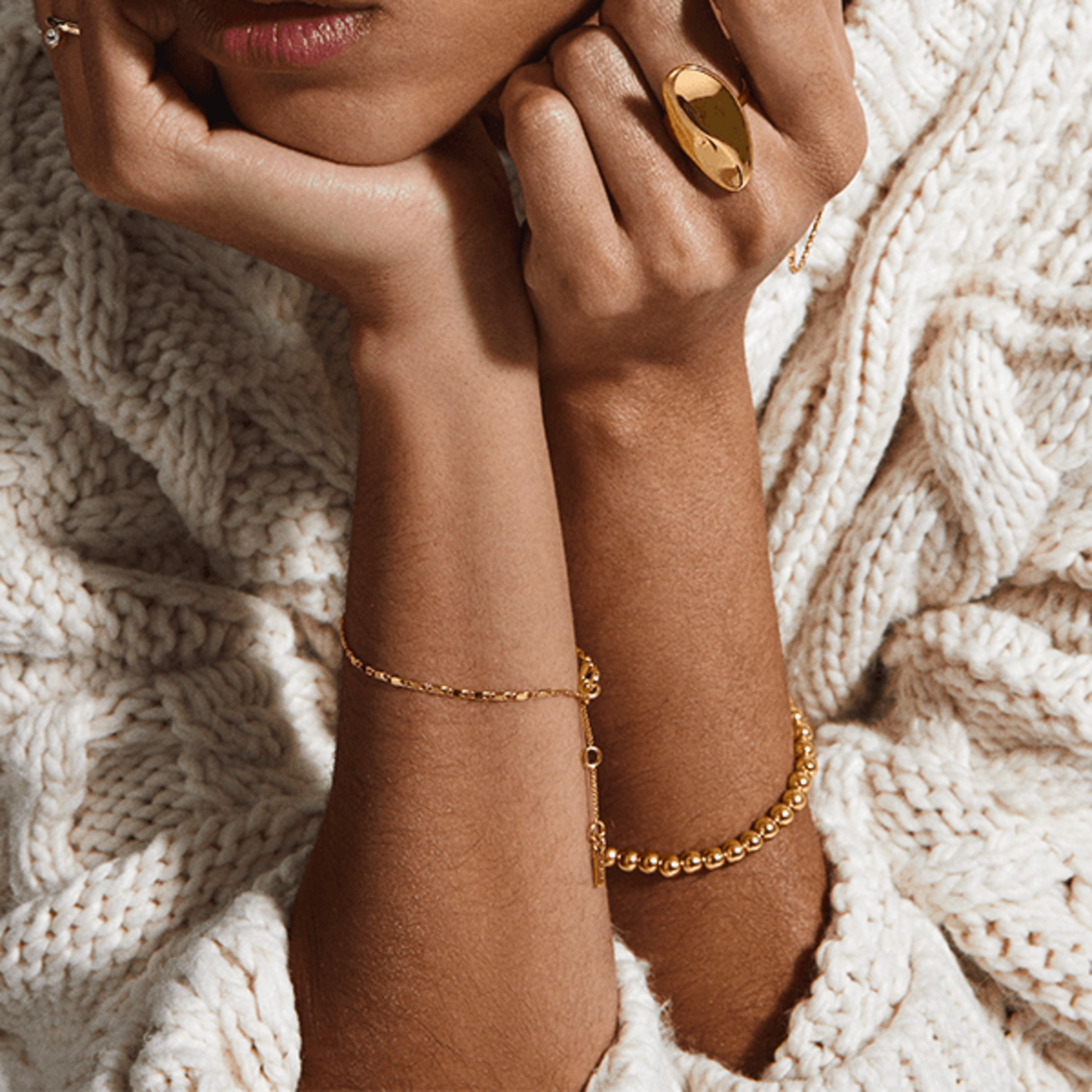 Pilgrim Mabelle bracelet  -  Gold plated