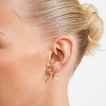 Pilgrim MORIN Boucles d`oreilles 2 en 1 recyclé - Gold plated