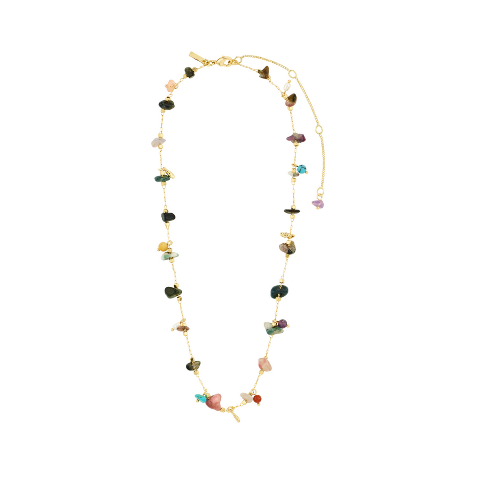 Pilgrim HERE Collier recyclé - Gold plated/Multi
