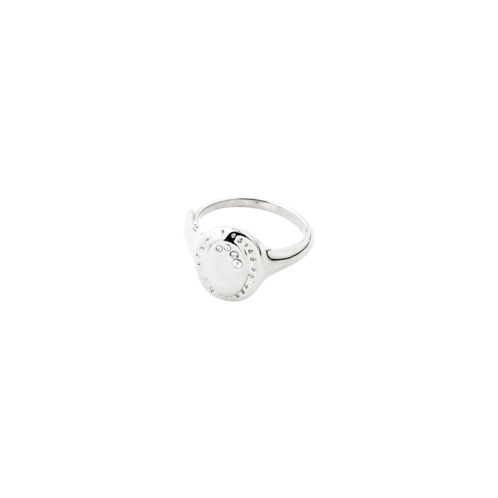 Pilgrim HERE Bague recyclé - Silver plated