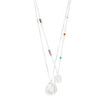Pilgrim HERE Collier recyclé - Silver plated