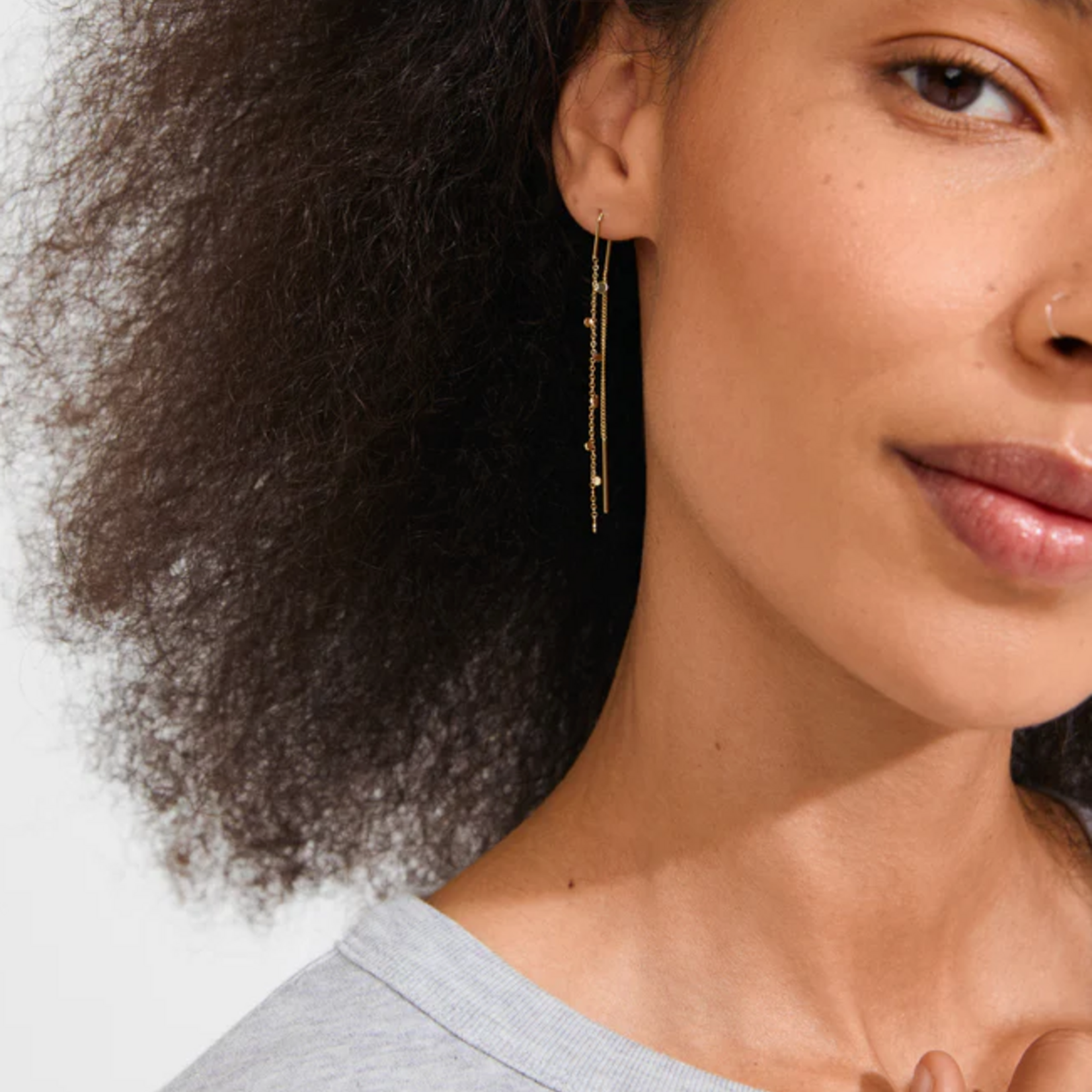 Pilgrim BAYLEN Boucles d`oreilles à maille - Gold plated