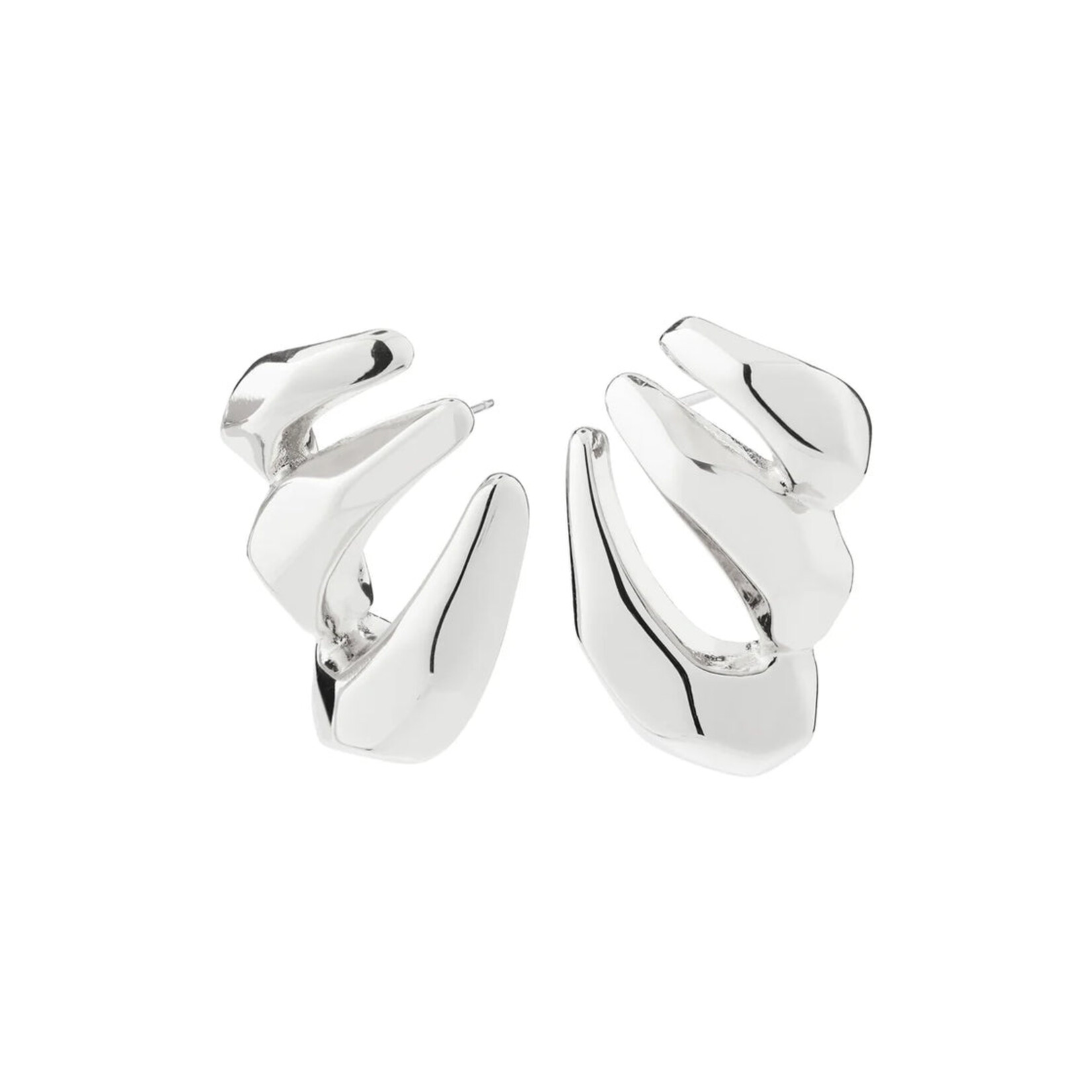 Pilgrim PRESENCE Boucles d`oreilles recyclé - Silver plated
