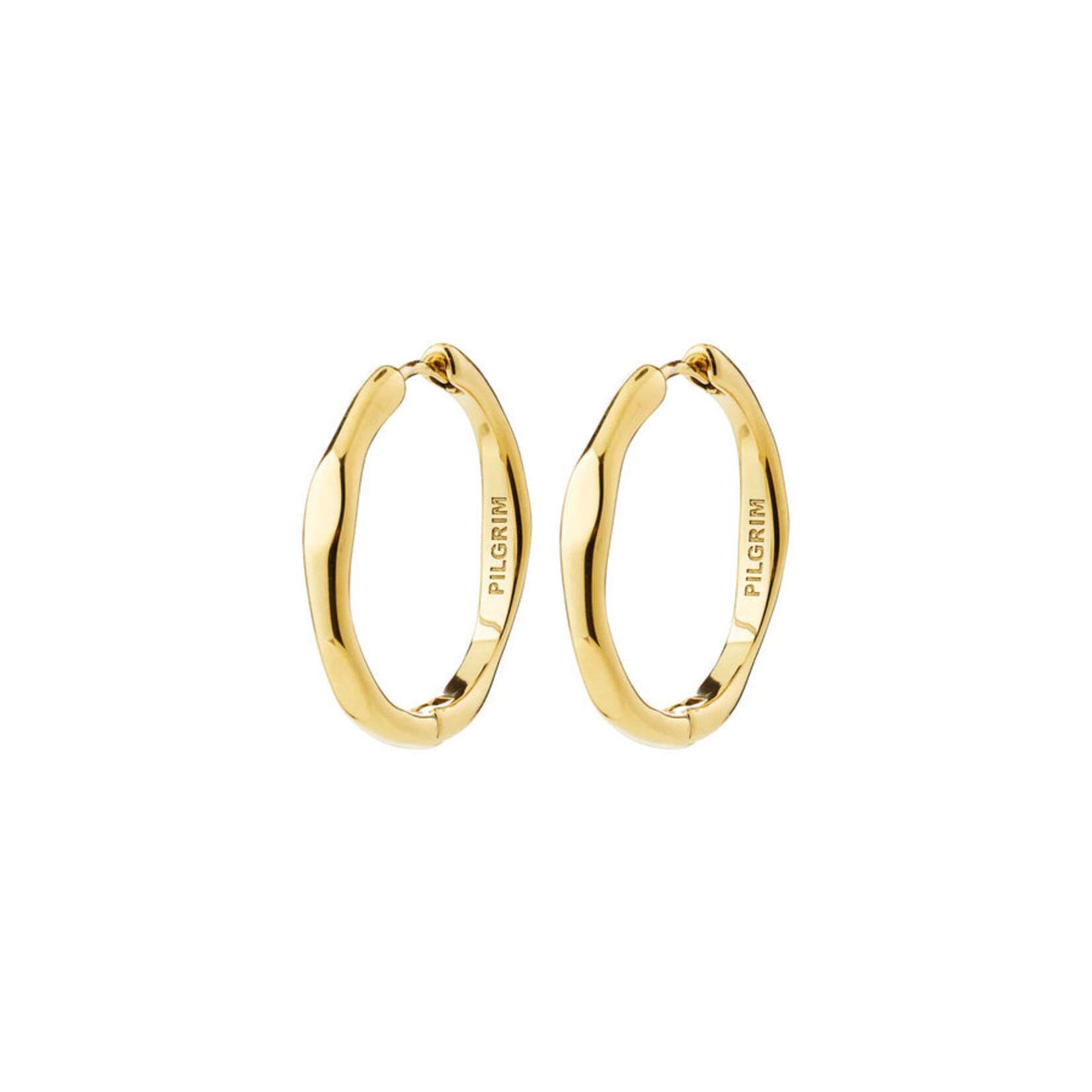 Pilgrim INNER Hoop boucles d`oreilles recyclé - Gold plated
