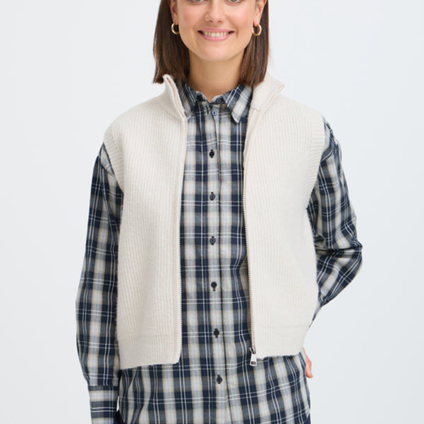 Fransa Veste Vinea - Whisper White