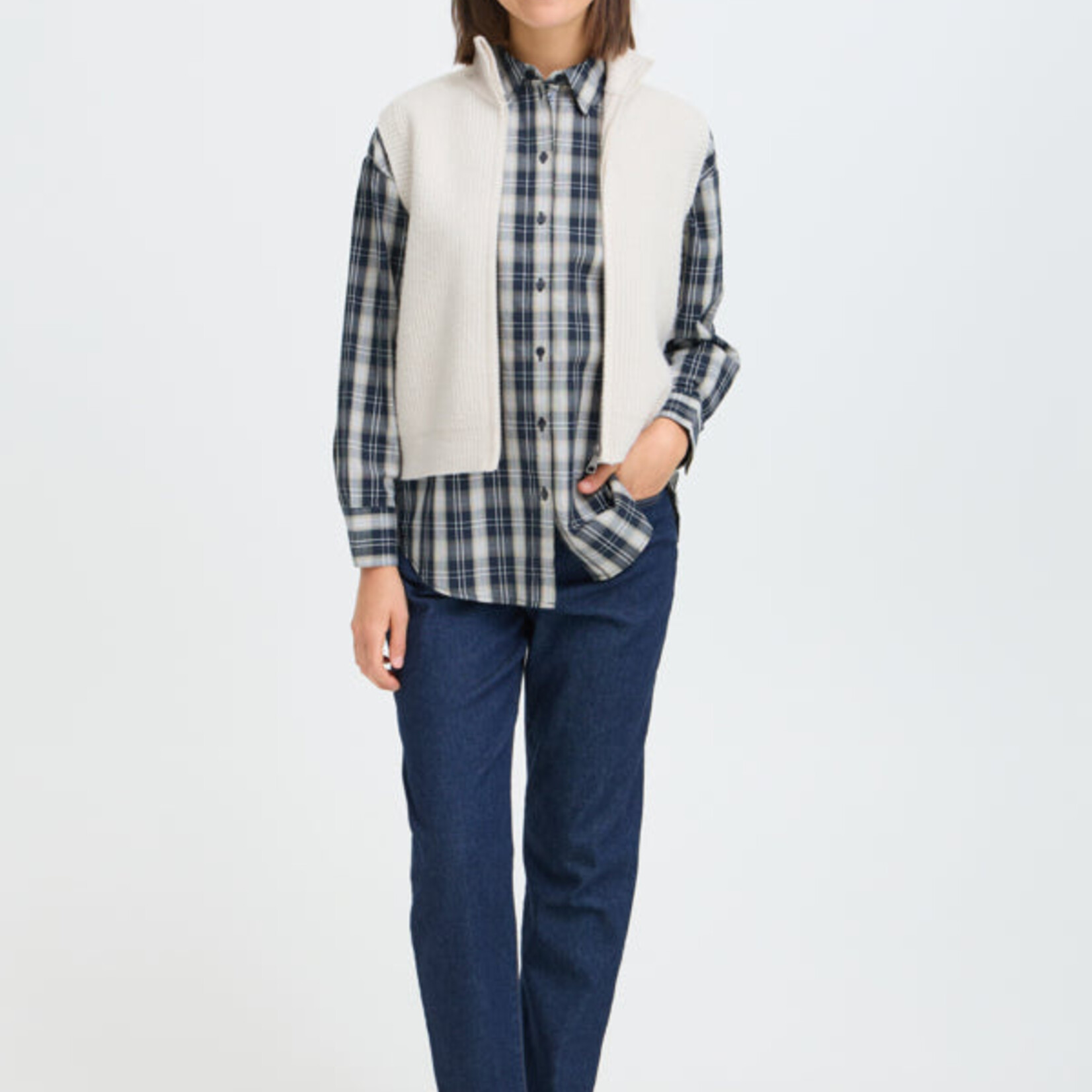 Fransa Veste Vinea - Whisper White