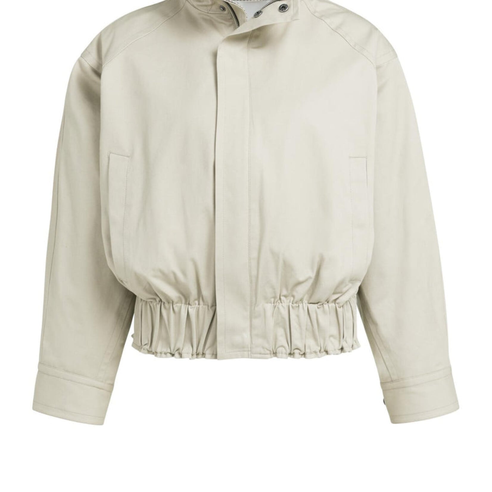 Yaya Veste oversize en tissu tissé avec doublure à carreaux - Pure cashmer