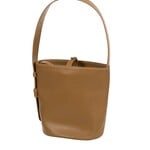 Yaya Sac seau en cuir lisse - Otter brown