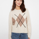 Charlie B Chandail motif jacquard C2048 - Amande Chiné