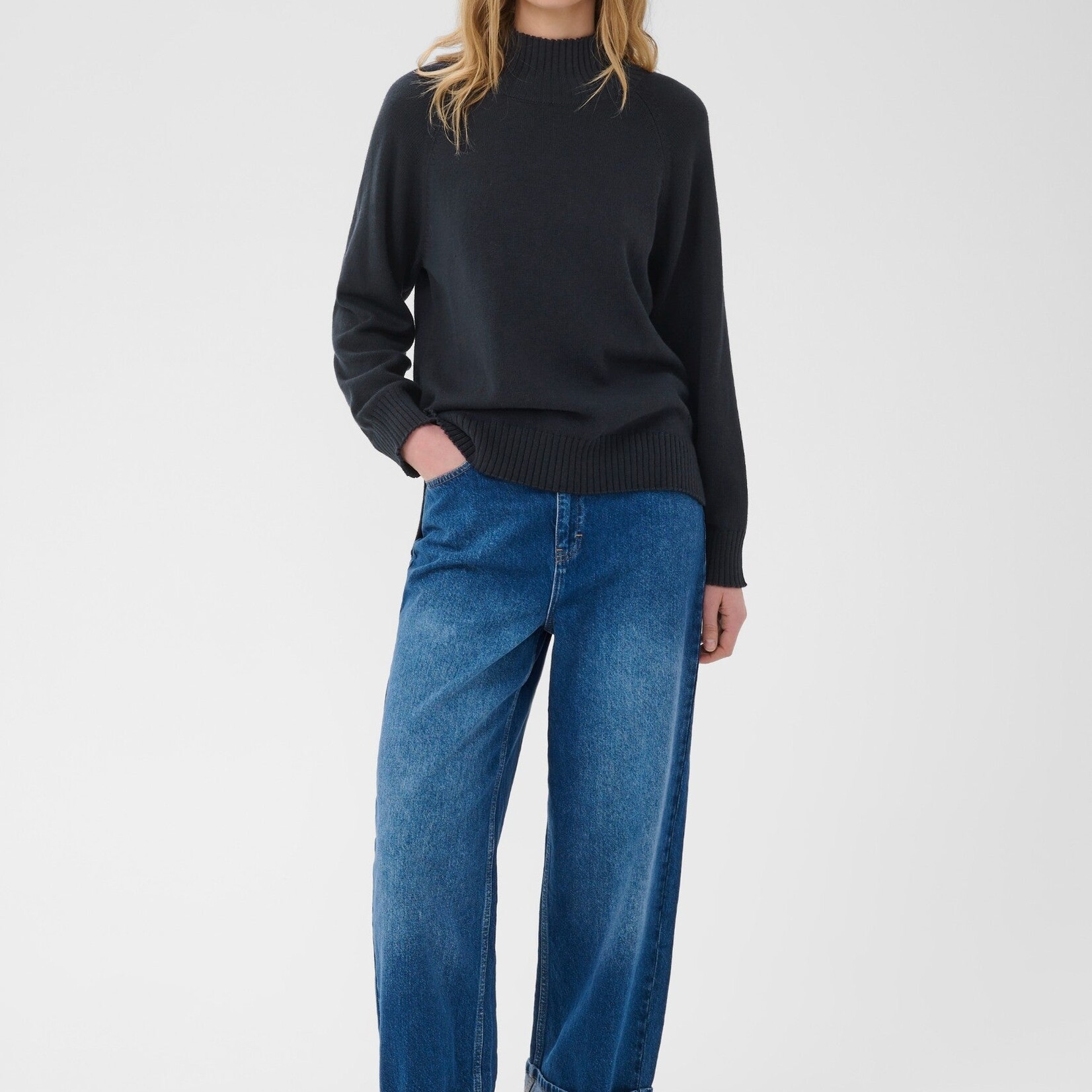 Part Two Sweater Chicky - Dark Navy