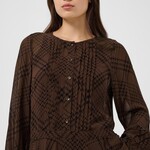 Part Two Blouse Cantaline - Brown Check Print