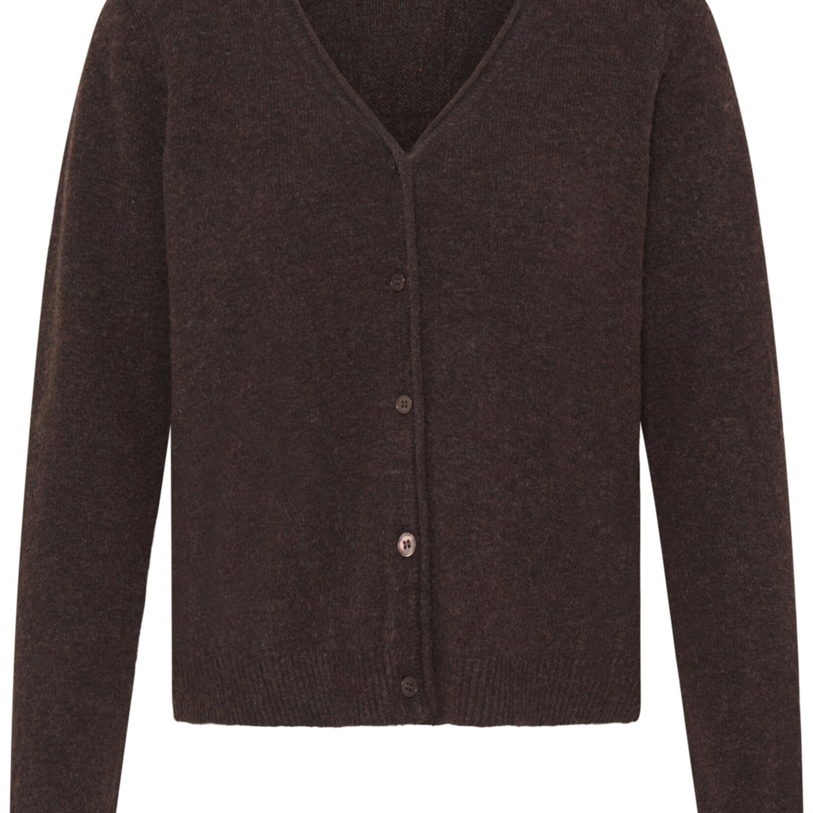Fransa Cardigan Fia - Hot Fudge Melange