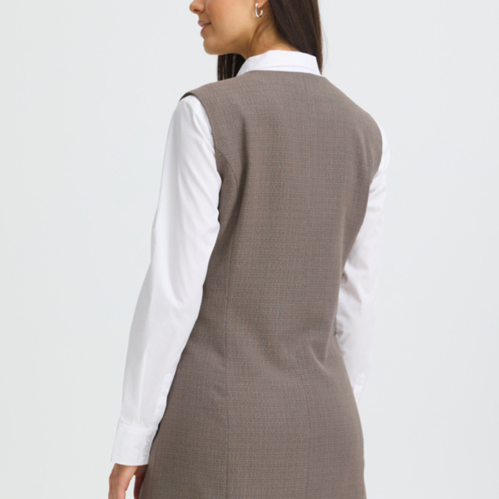 Fransa Robe Soldes - Driftwood Melange