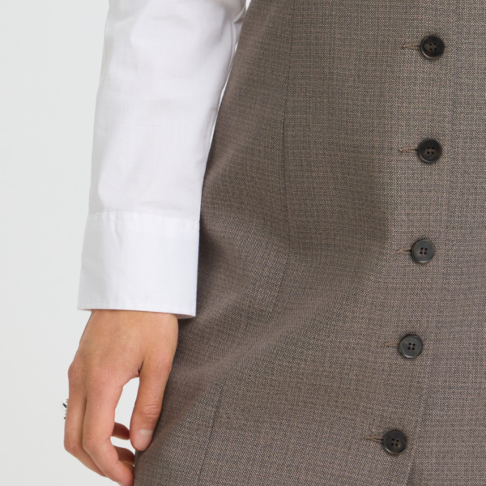 Fransa Robe Soldes - Driftwood Melange