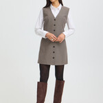 Fransa Robe Soldes - Driftwood Melange