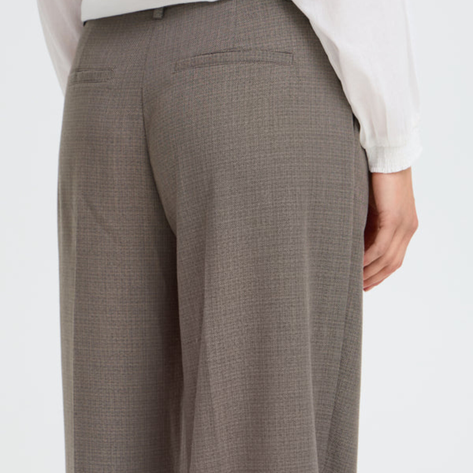 Fransa Pantalon Soldes - Driftwood Melange