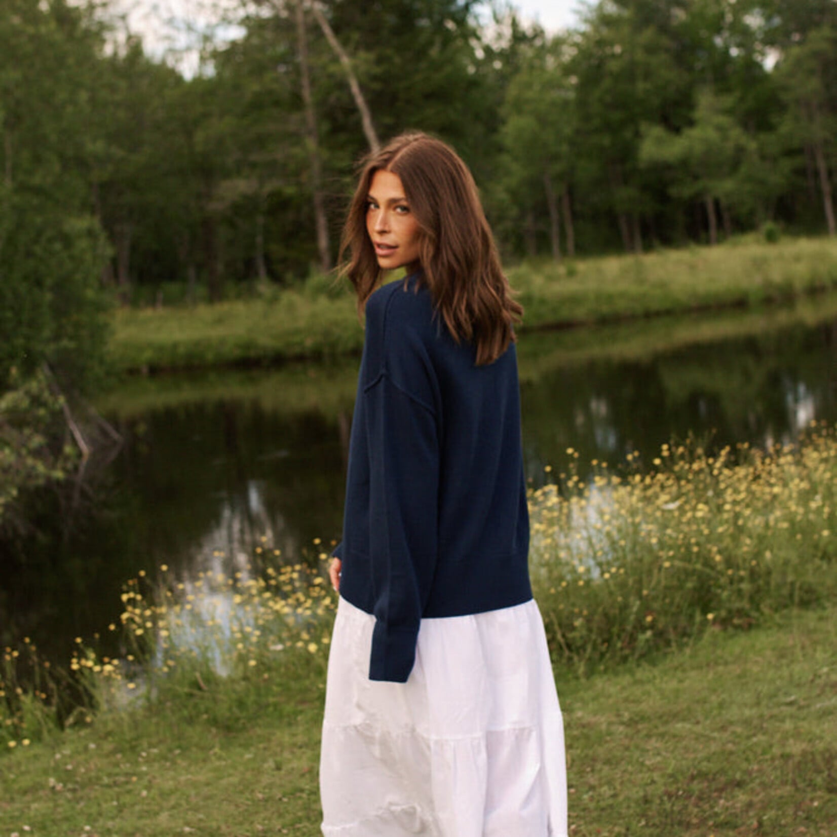 Daily Story Tess sweater - Navy