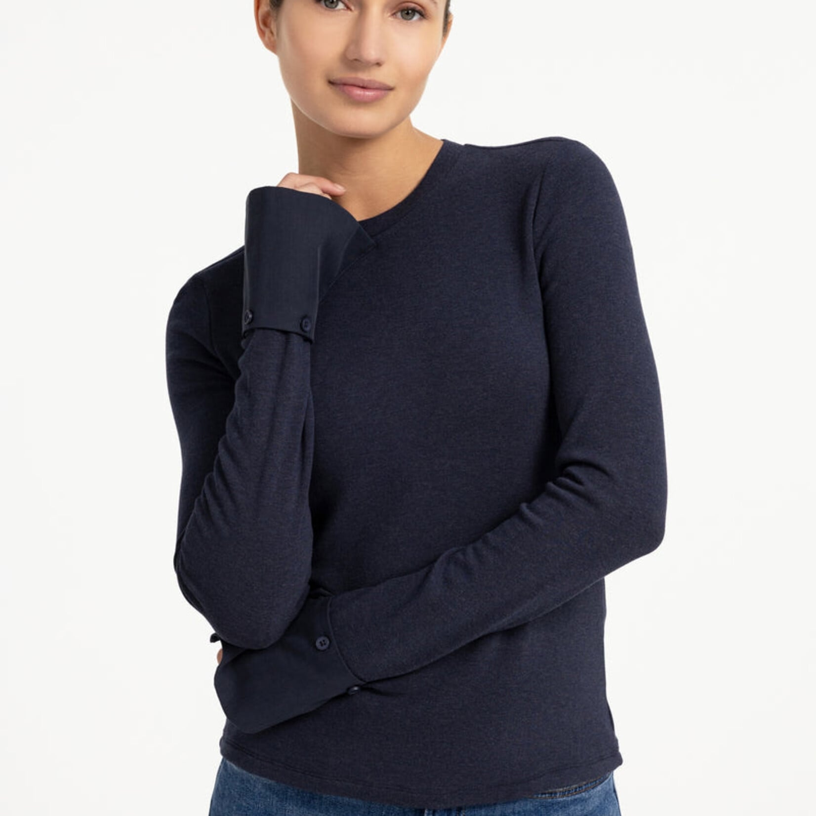 Yaya Top en jersey avec cuff amovible - Odyssey