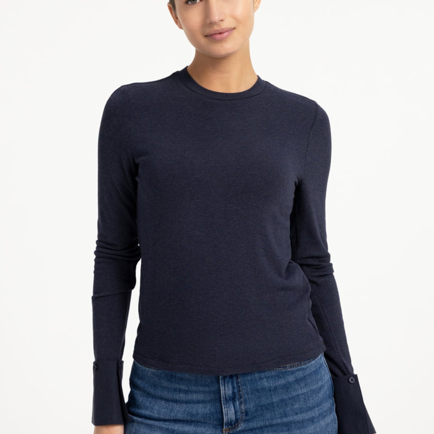 Yaya Top en jersey avec cuff amovible - Odyssey