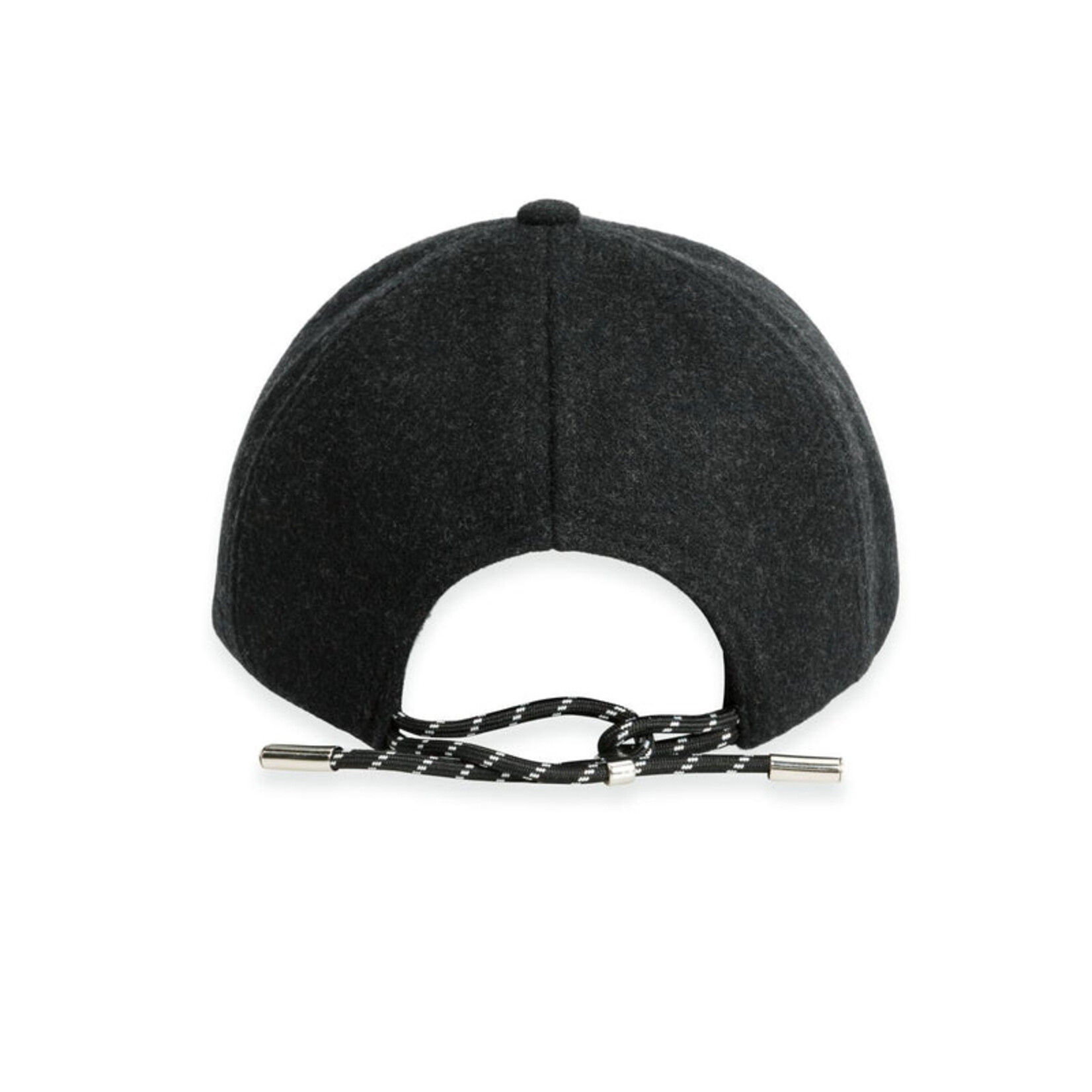 Yaya Casquette en laine avec cordon de serrage réglable - Hole black