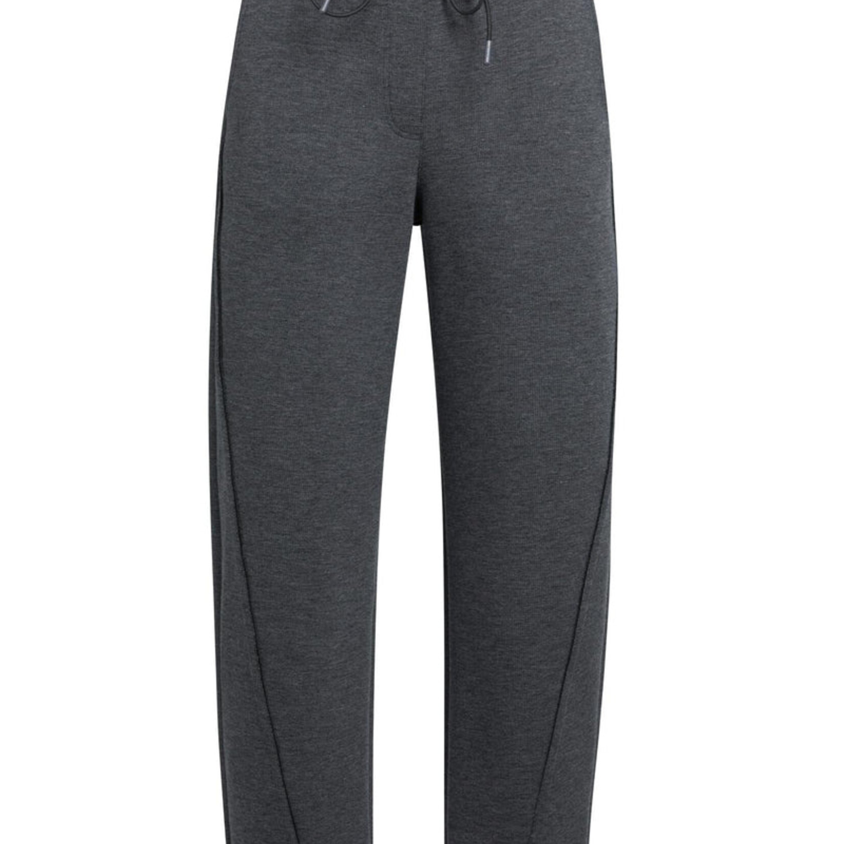 Yaya Pantalon ample en jersey - Hole black