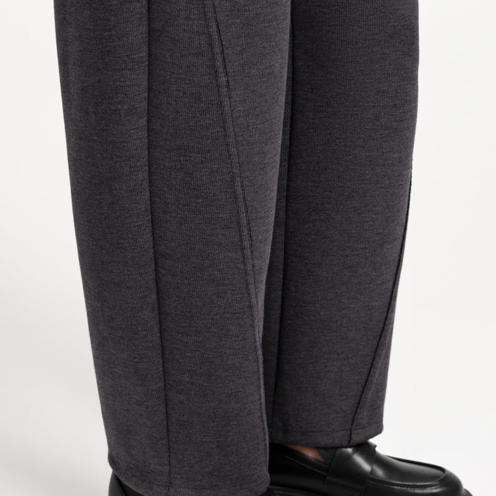 Yaya Pantalon ample en jersey - Hole black