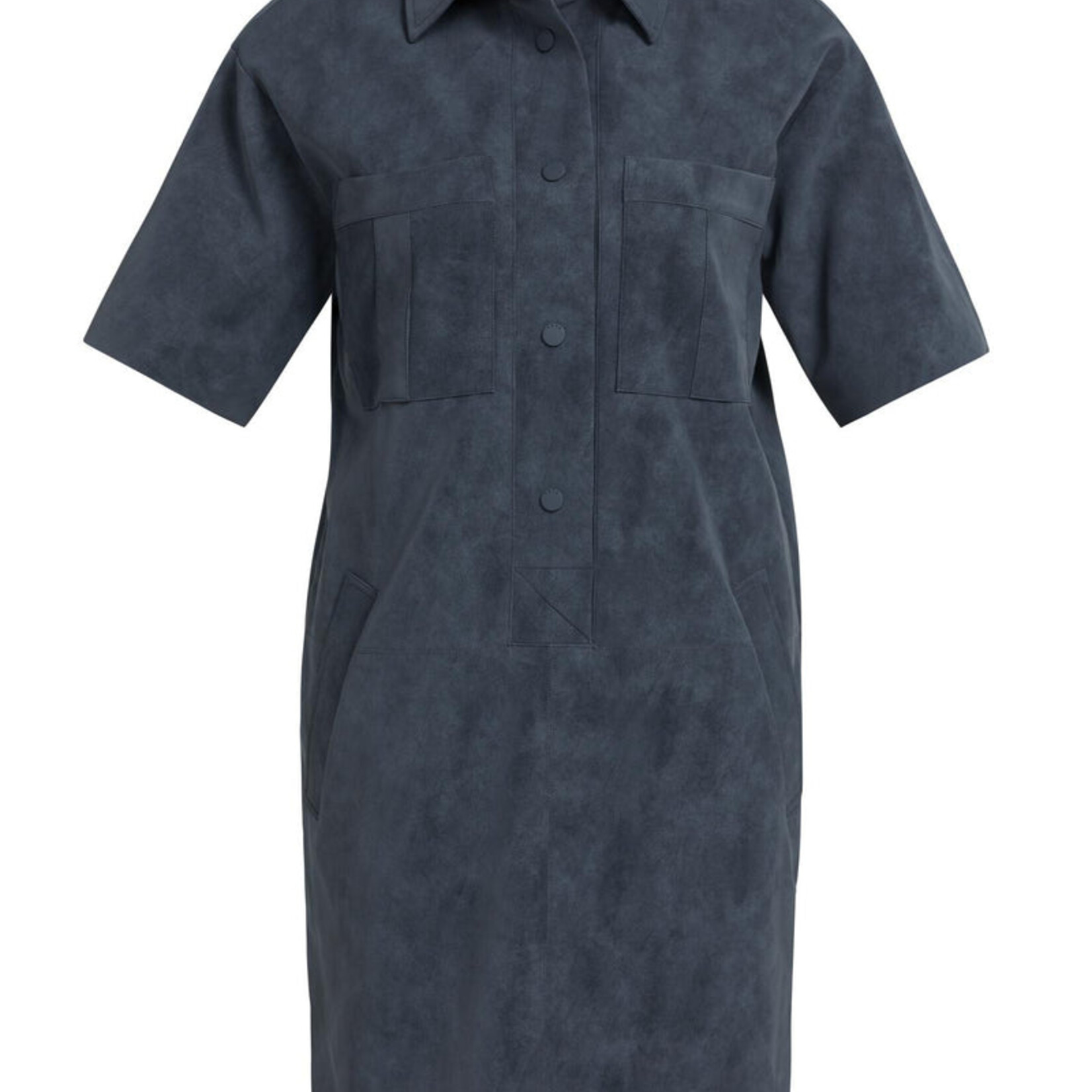 Yaya Robe en suedine - Cat black