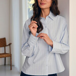 Jensen Chemise 6000518673 à rayure - Bleu