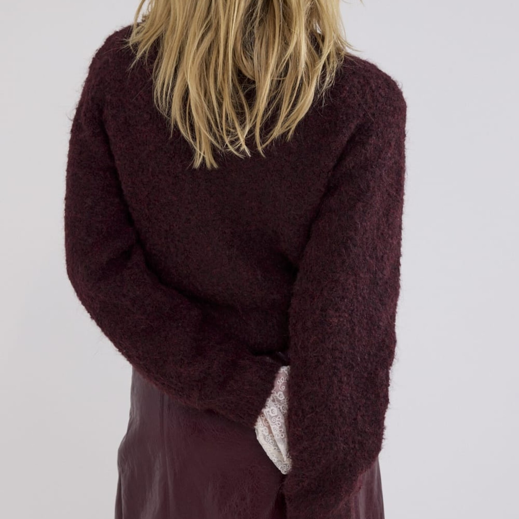 Tramontana Cardigan C1821701 avec lacet au bas - Pomegrenate