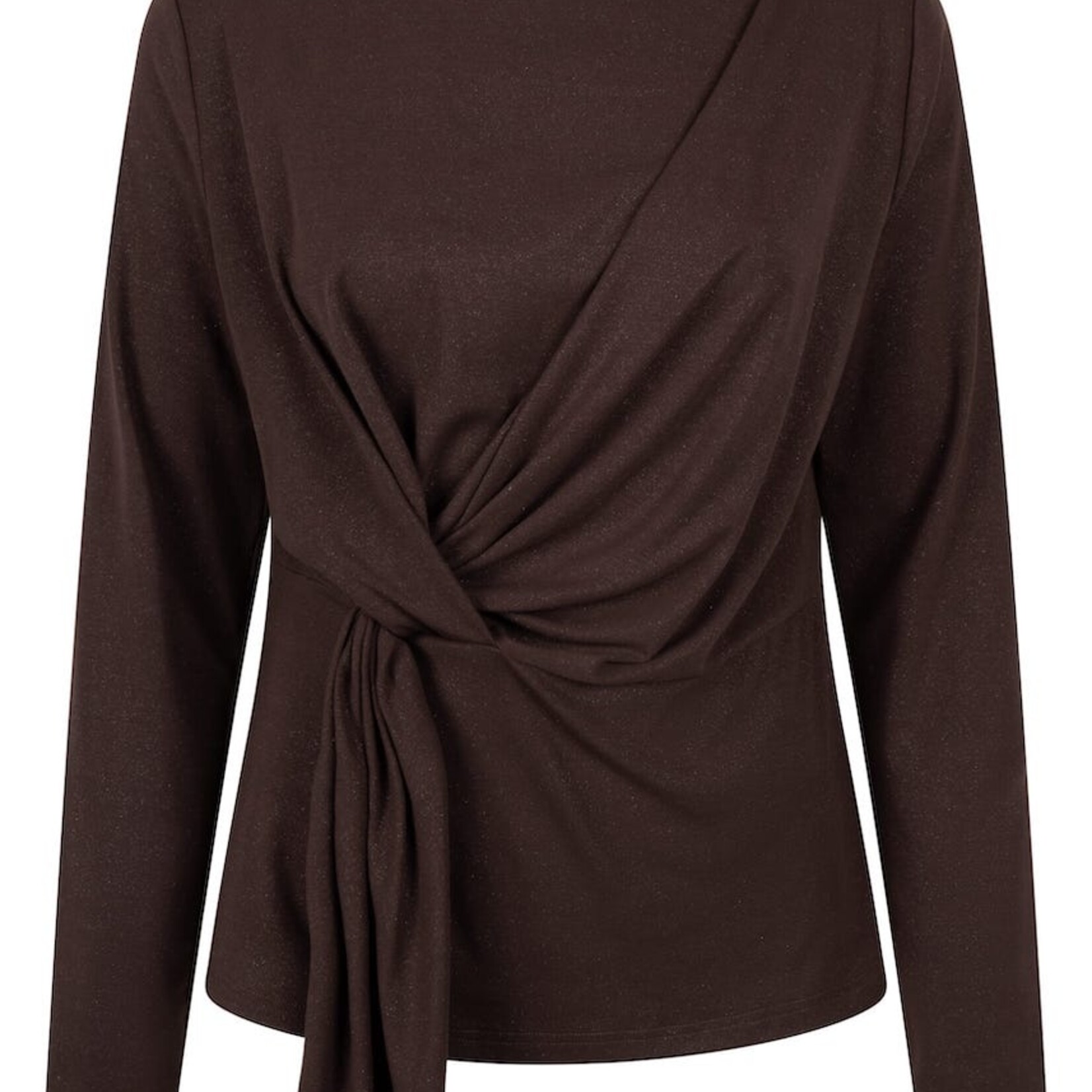 Tramontana Chandail C1621401 avec noeud à l`avant - Chocolate