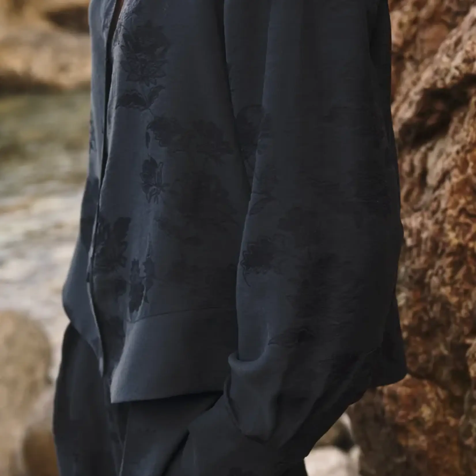Part Two Chemise Carolla - Dark Navy Flower