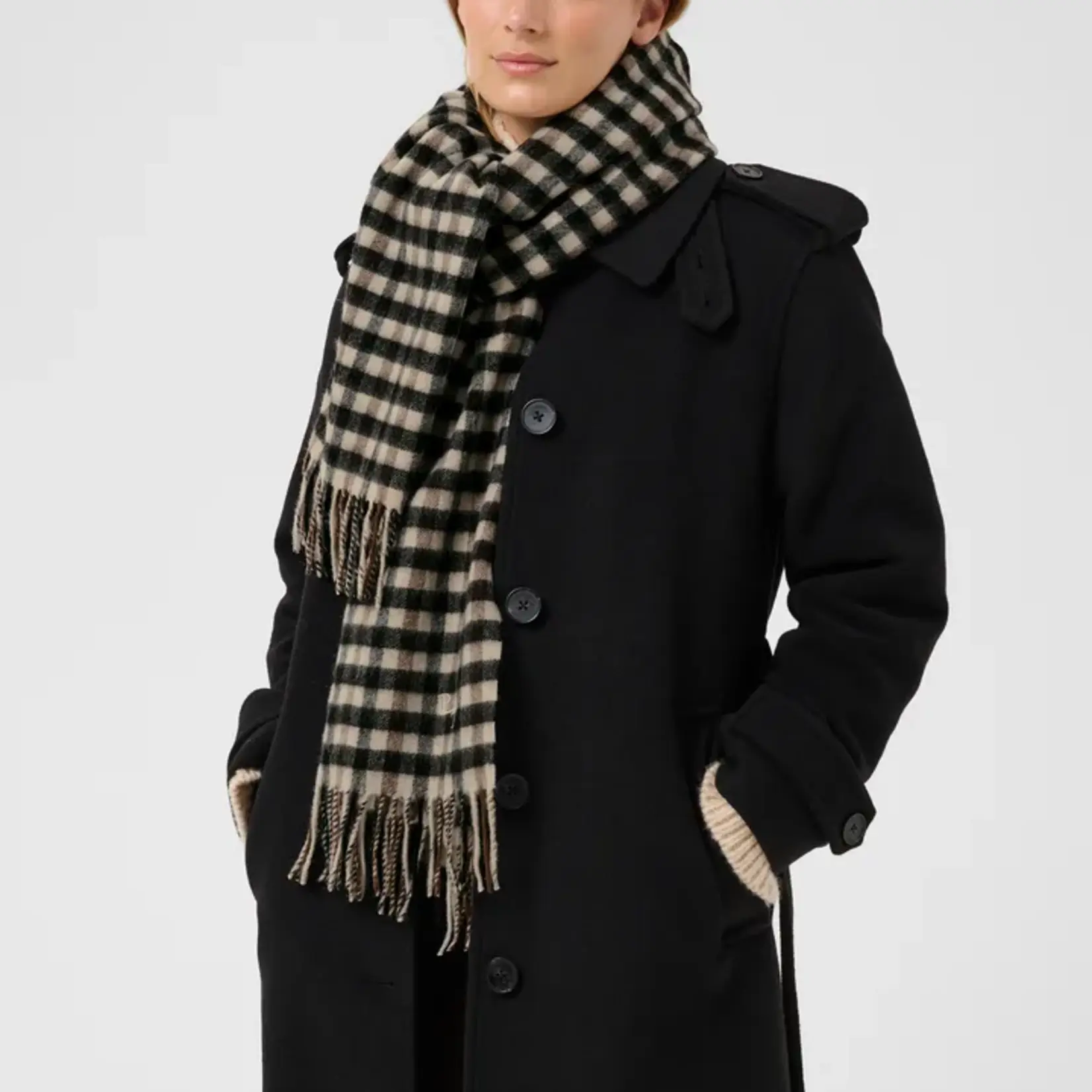 Part Two Foulard Kitha - Brown Check