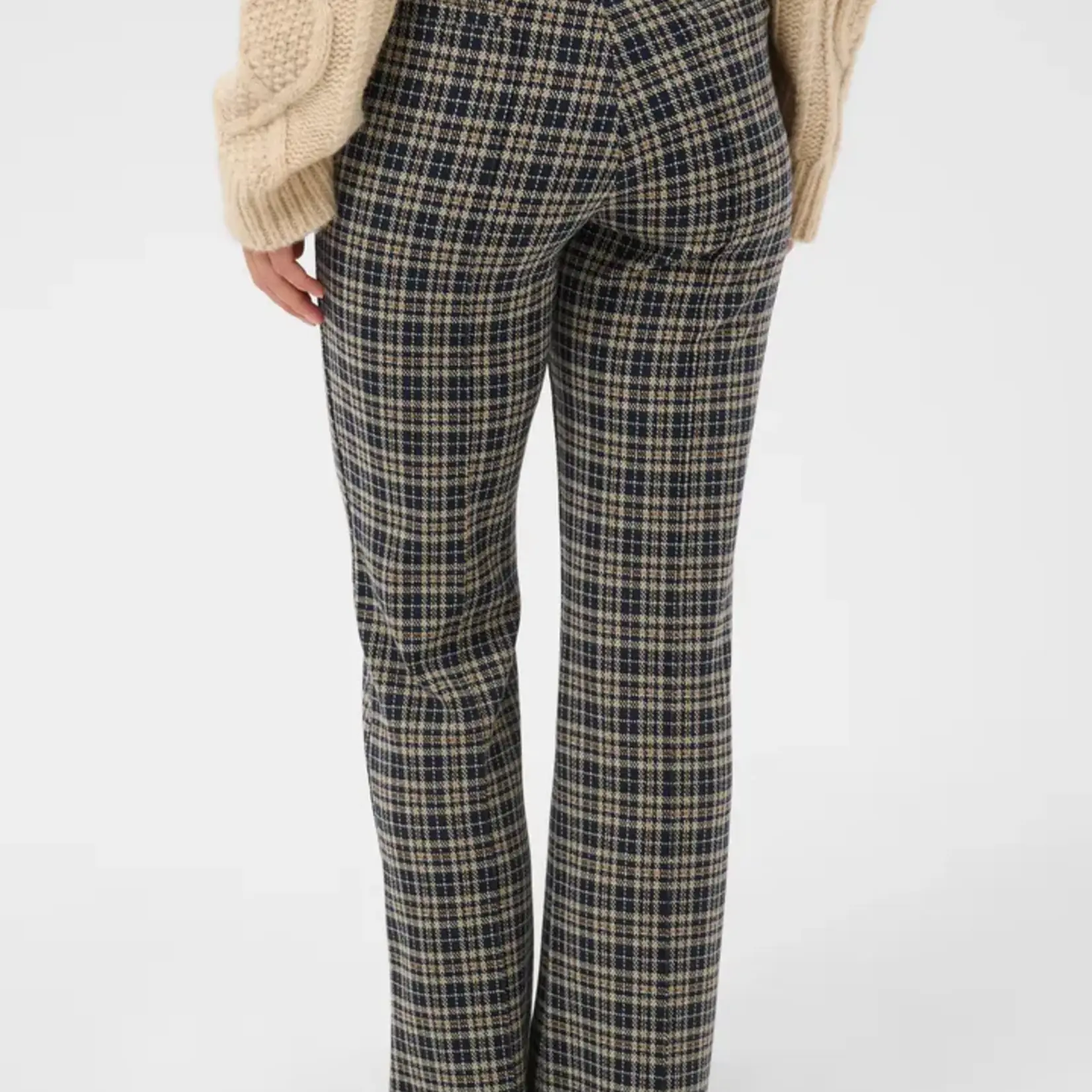 Part Two Pantalon Pontas - Dark Navy Check
