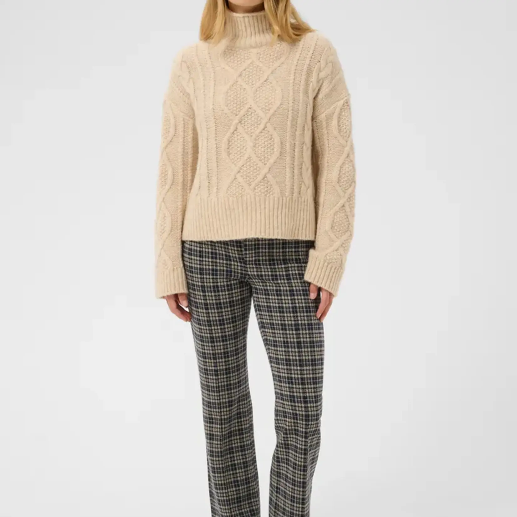 Part Two Pantalon Pontas - Dark Navy Check